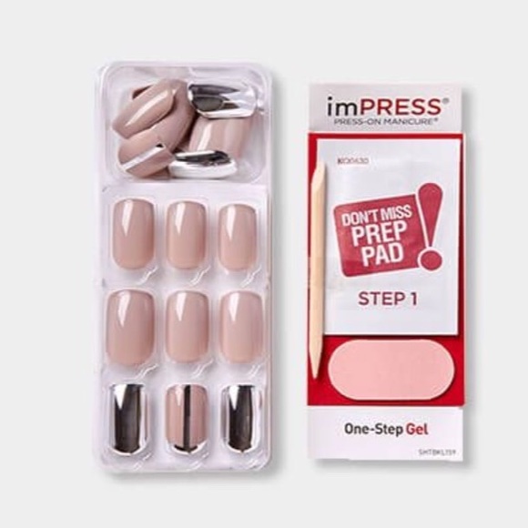 3 Sets ImPRESS Press-On Manicure In Medium Length - Picture 3 of 8